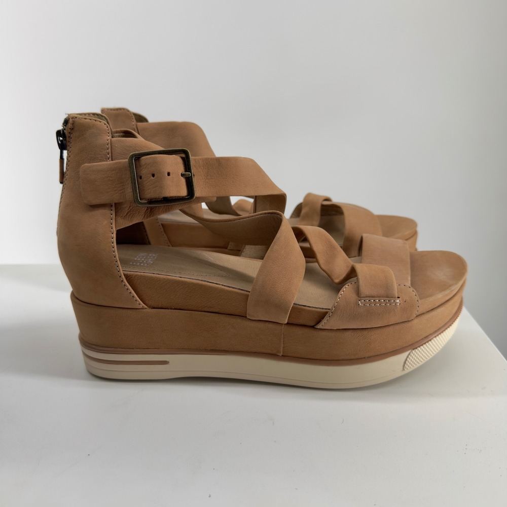 Eileen Fisher Beige Suede Boost Platform in Latte Size 9.5‎ - Picture 4 of 9